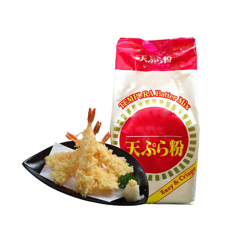 Λευκή Tempura σκόνη γαρίδες Tempura σακούλα με 18 μήνες διάρκεια ζωής ομαλή υφή αποθήκευση δροσερό στεγνό.