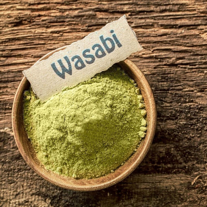 Πρωταθλητική καθαρή σκόνη Wasabi 100-120 Δίκτυο με ανοιχτό πράσινο χρώμα και μέγιστη υγρασία 8% για καρυκεύματα σούσι