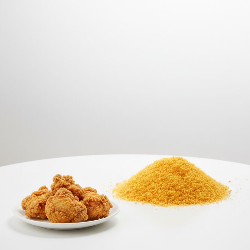 Ιαπωνικό στυλ Κίτρινο ψωμί Panko ψίχουλα - Κρίσιμη υφή Σχήμα κόκκους Χαλάλ Πιστοποιημένο για τηγανίτες