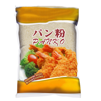 Το ψωμί Panko αλευριού σίτου Halal σκορπίζει άσπρο 1KG ανά τσάντα