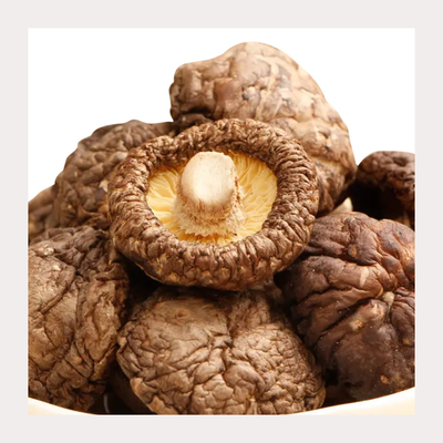 100% φυσικά αποξηραμένα μανιτάρια Shiitake χωρίς πρόσθετα