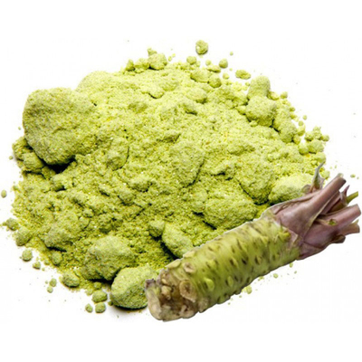 Ελαφρώς πράσινη καθαρή σκόνη Wasabi 1kg Χρησιμοποιείται ως καρυκευτικό ή καρυκευτικό σούσι