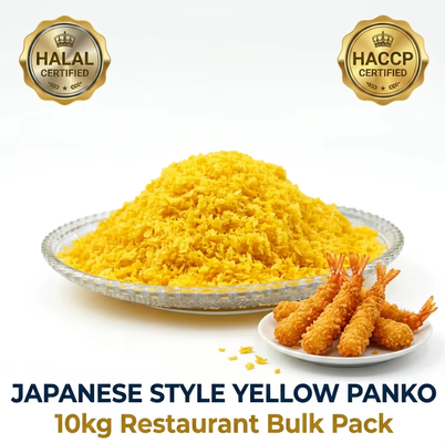 Χαλάλ HACCP Πιστοποιημένα Ιαπωνικά ψωμινάκια Panko με μέγεθος 4-6 mm για χαμηλή απορρόφηση ελαίου σε τηγανητά τρόφιμα